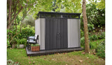 Plastic Garden Shed 9 x 7ft - Pent Roof, Double Doors