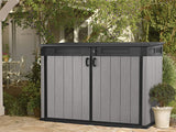 Garden Storage Shed 2020L - Grey Resin, Front & Top Access