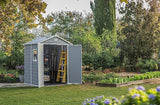 Plastic Garden Shed 6 x 5ft - Resin, Double Doors