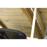 Triple Wheelie Bin Storage - Natural Timber, 8 x 3ft