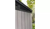 Plastic Garden Shed 9 x 7ft - Pent Roof, Double Doors