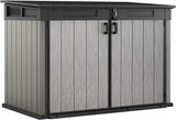 Garden Storage Shed 2020L - Grey Resin, Front & Top Access