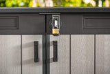 Garden Storage Shed 2020L - Grey Resin, Front & Top Access