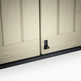 Garden Storage Box 1200L - Beige & Brown, Front & Top Access