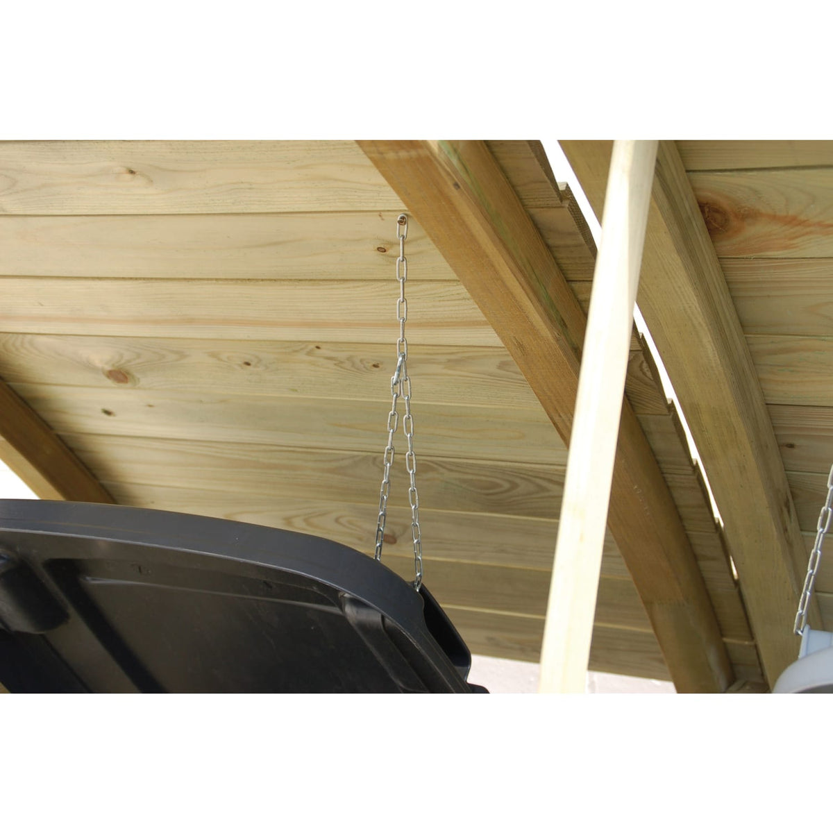 Triple Wheelie Bin Storage - Natural Timber, 8 x 3ft