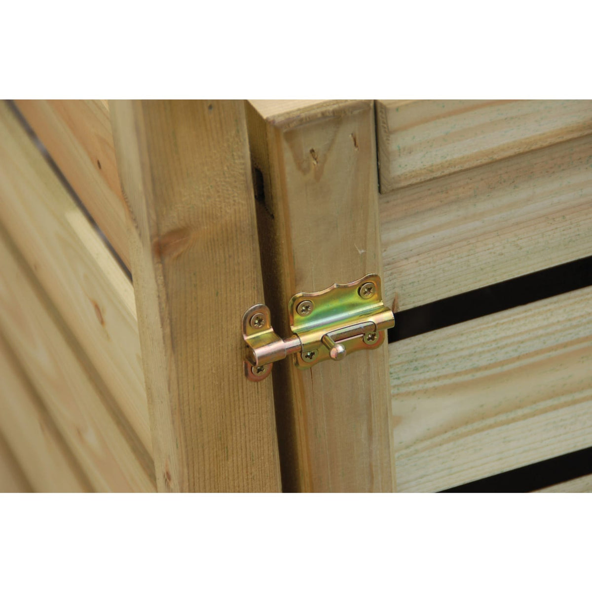 Triple Wheelie Bin Storage - Natural Timber, 8 x 3ft