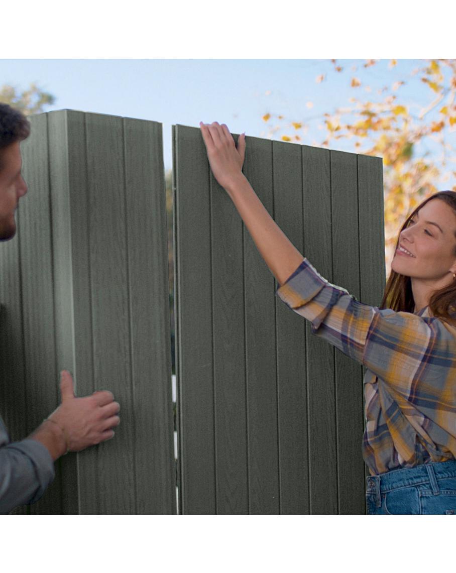 Plastic Garden Shed 6 x 4ft - Green Resin, Single Door
