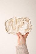 Handmade Jesmonite Cloud Trinket Tray – Coade Marbled Jewellery Dish