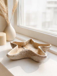 Handmade Star Shell Trinket Dish | Coastal Decor Catchall Tray | Ocean Inspired Jewellery Holder | Neutral Shell Dish | Beach House Deco